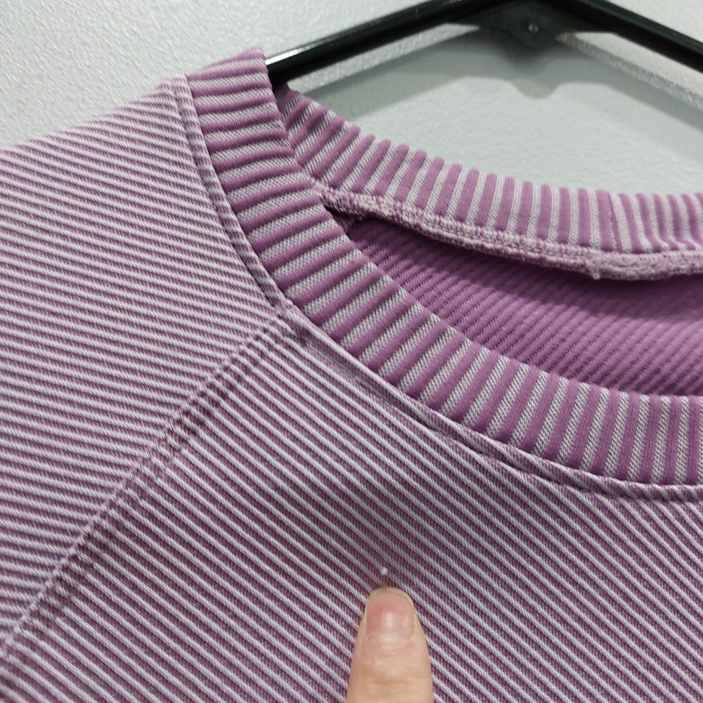 Lululemon Restless Pullover Diagonal Rib Wisteria… - image 2